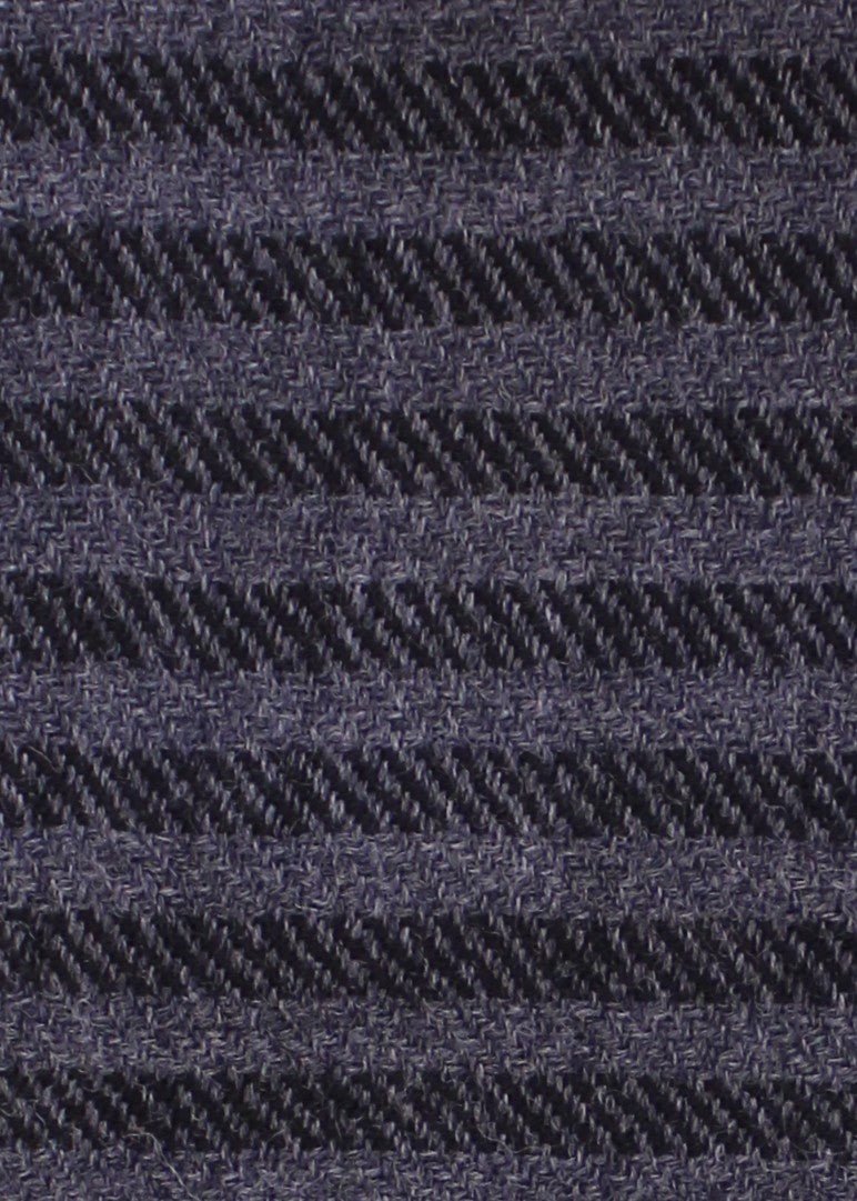 Grey Merino Wool Blanket Scarf with Stripes – Handwoven Shawl - likemary