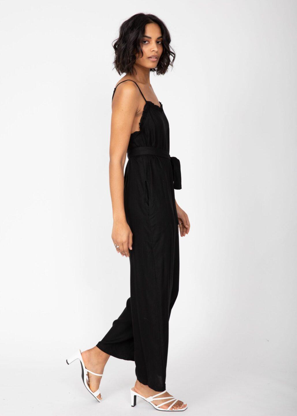 Ruffle Wide Leg Jumpsuit - likemary