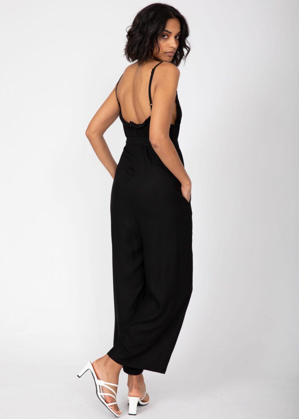 Ruffle Wide Leg Jumpsuit - likemary