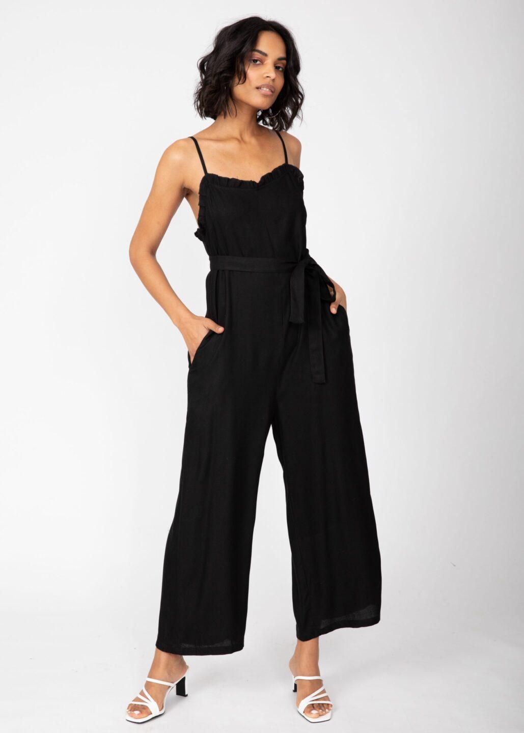 Ruffle Wide Leg Jumpsuit - likemary