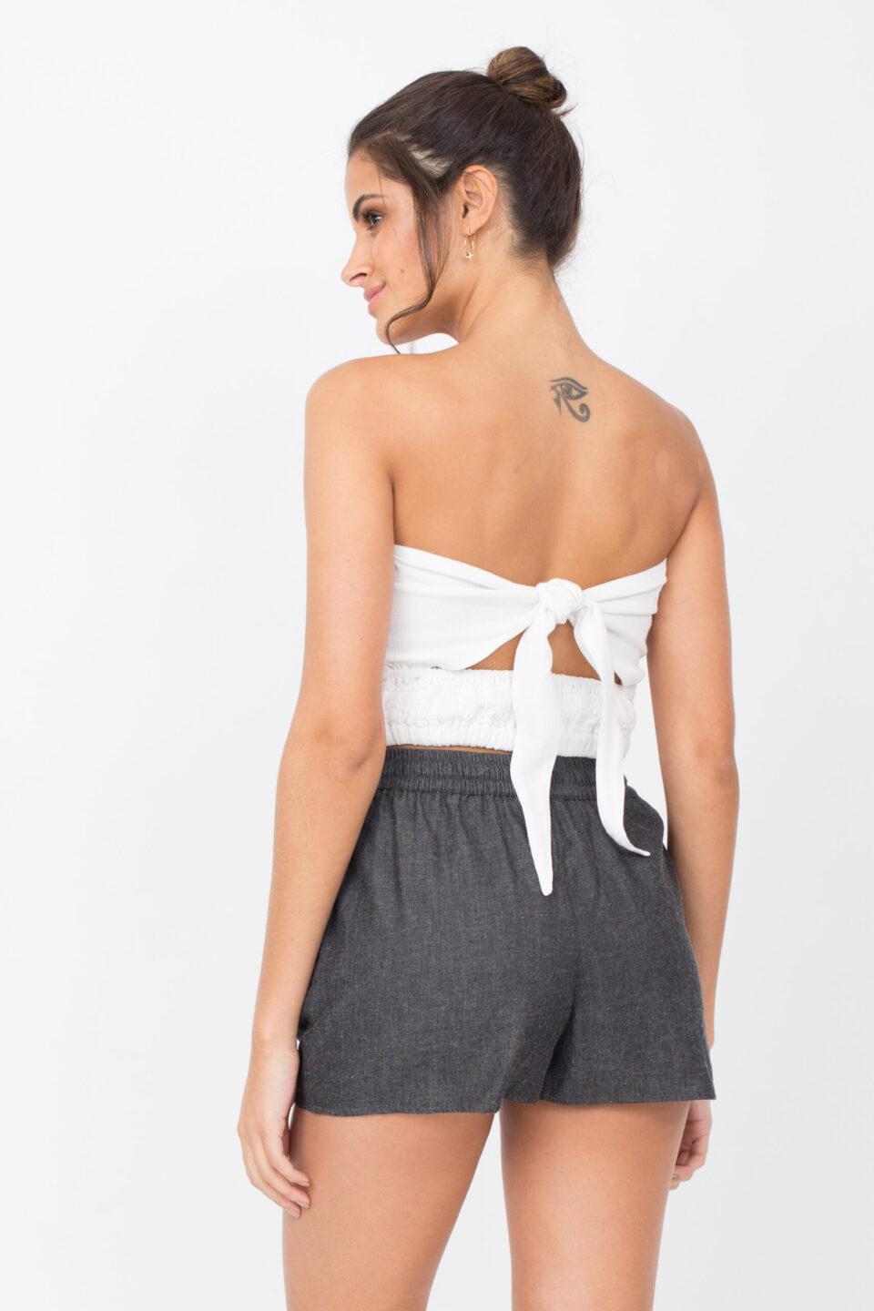 Summer Denim Beach Shorts Grey - likemary