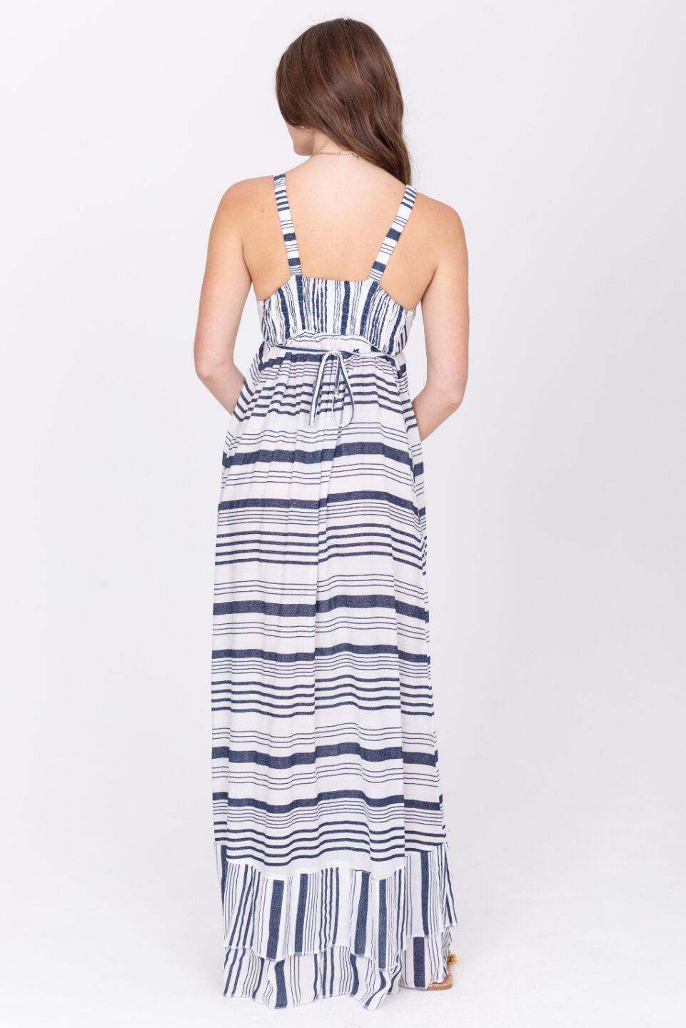 Summer Maxi Dress Riviera Stripes - likemary