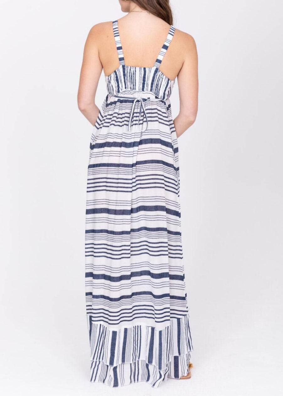 Summer Maxi Dress Riviera Stripes - likemary