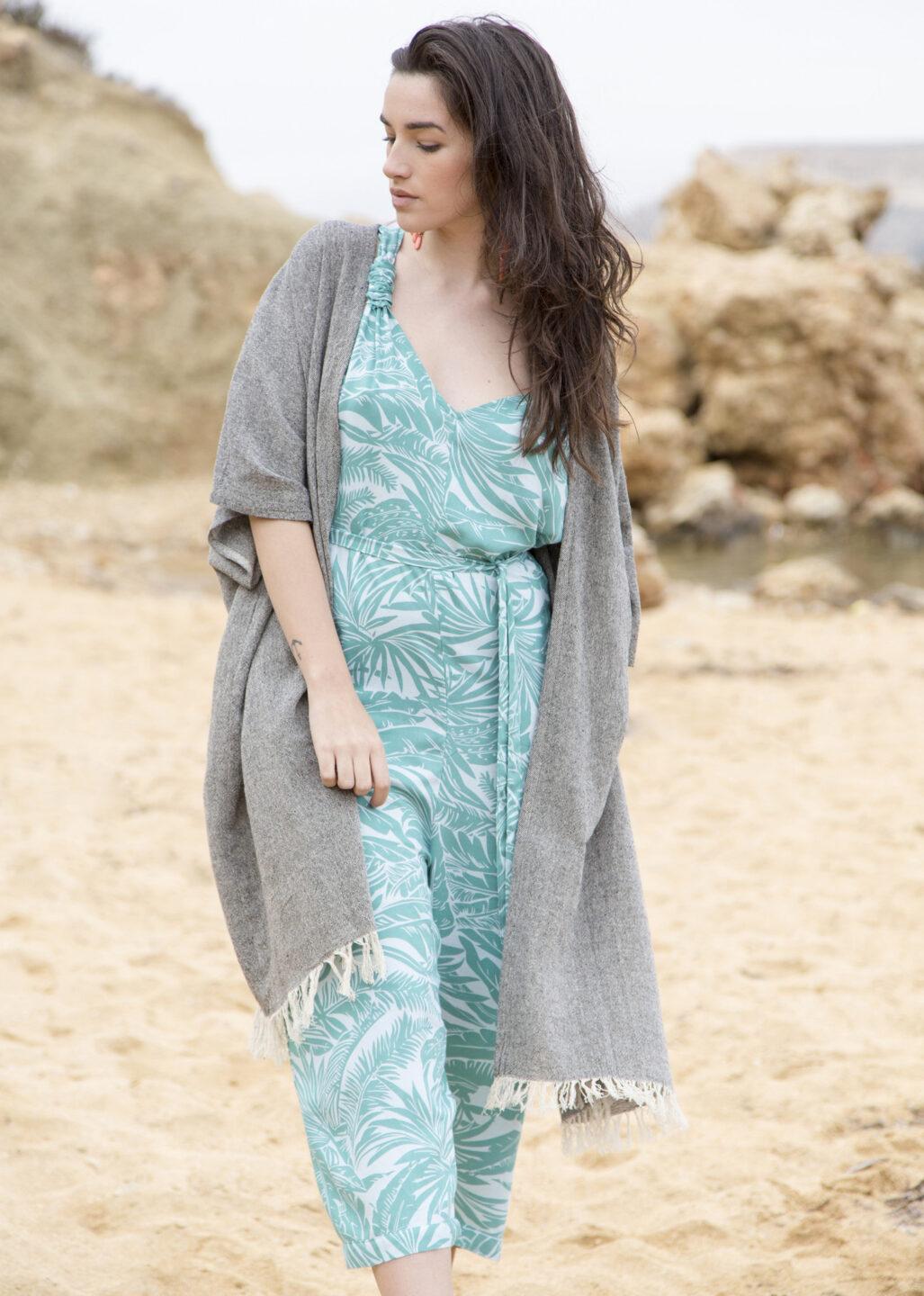 Textured Cotton Kimono Kaftan - likemary