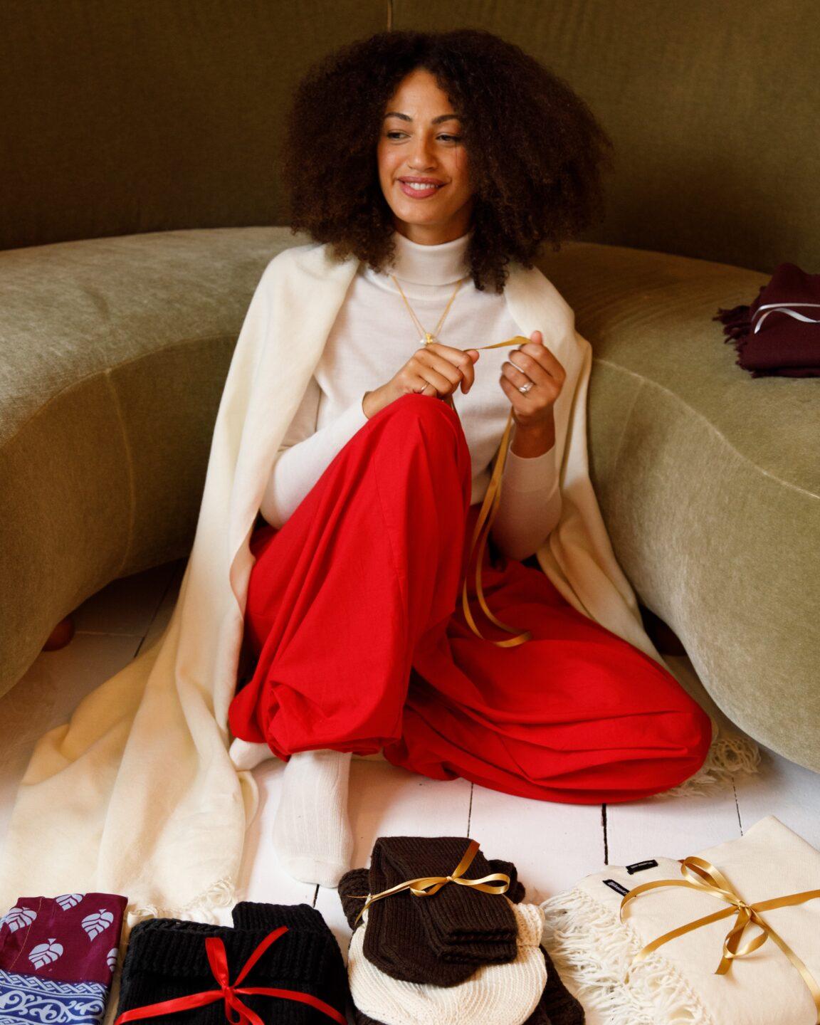 Convertible Cotton 2 - in - 1 Jumpsuit & Harem Pants in Red - likemary