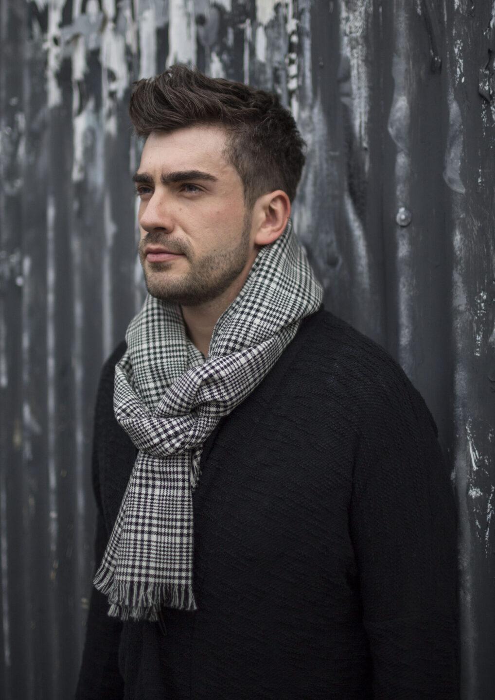 Handwoven Merino Wool Buffalo Check Scarf - likemary