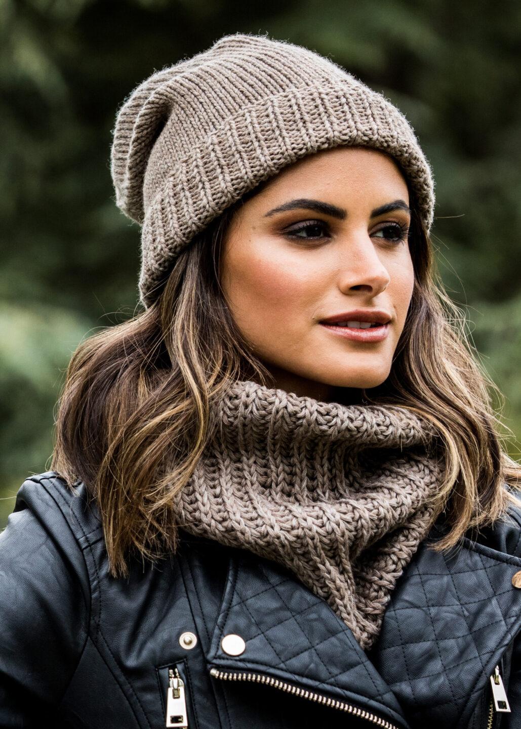 Mocha Brown Merino Slouchy Beanie - Ethically Handmade - likemary