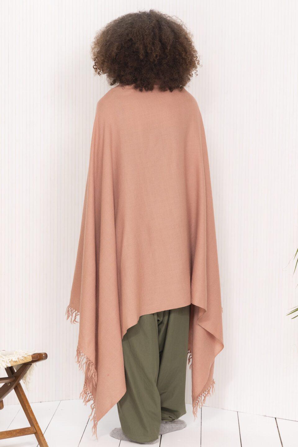 Multi - Use Handmade Shawl Scarf & Travel Wrap in Dusty Pink - likemary