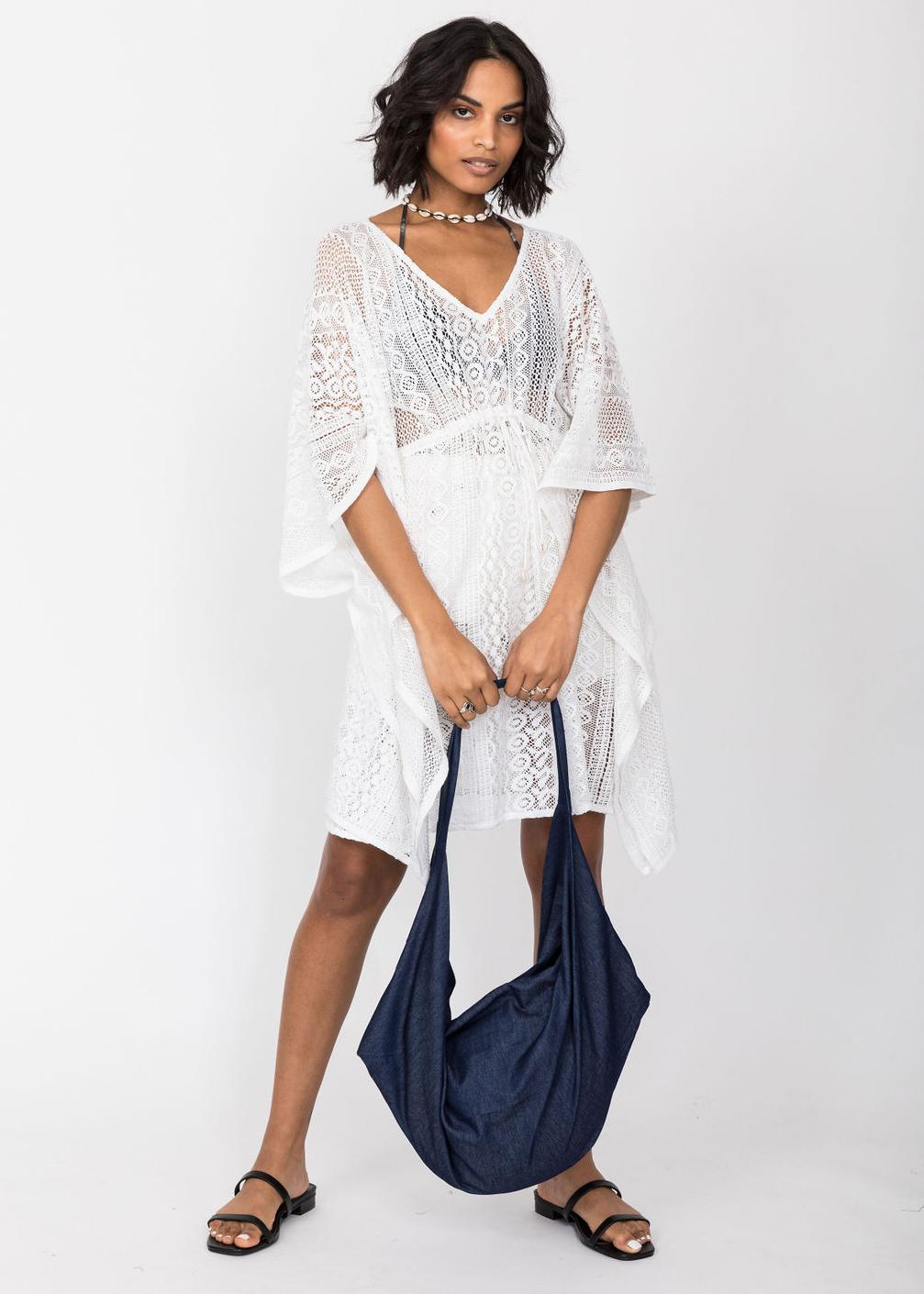 Reclaimed Multi - Wear Bag in Blue Denim - likemary