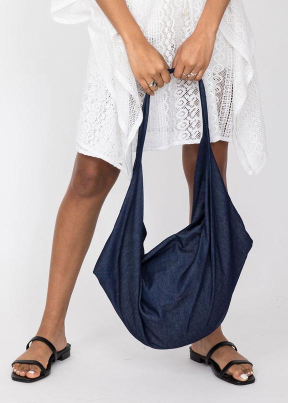 Reclaimed Multi - Wear Bag in Blue Denim - likemary